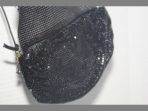 Whiting & Davis Black Metal Mesh Handbag/Clutch/Purse NEW - Bild 5 von 11