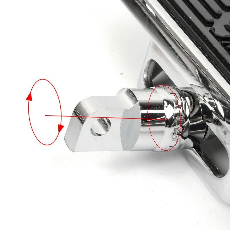 Pair Rear Passenger Floorboard Footboards For Harley Touring Sportster 883 1200 Foto 3 de 4