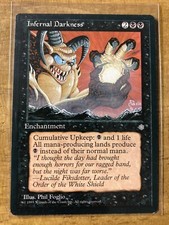 Magic The Gathering ✨INFERNAL DARKNESS ✨Ice Age NM/MINT RARE 1995 UNPLAYED
