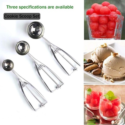 3 Pack Ice Cream Scoop, Cookie Scoop Set, Small/Medium/Large, Ice Cream Scooper, - Picture 6 of 8