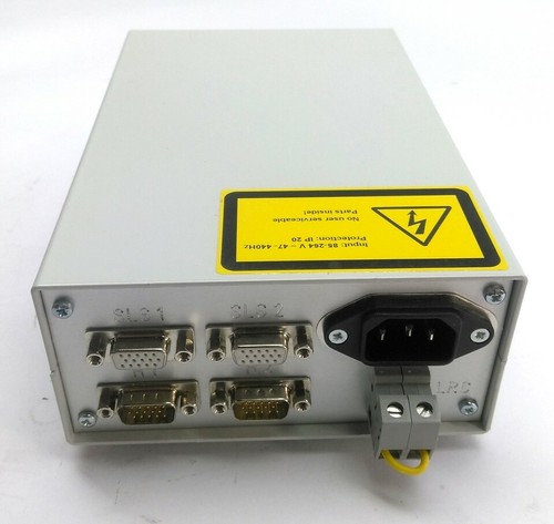 LMI SLS-PPU Laser Power Supply, In: 110/230VAC Out: 24VDC, x4 DB-15 w/ Cables - Picture 5 of 12