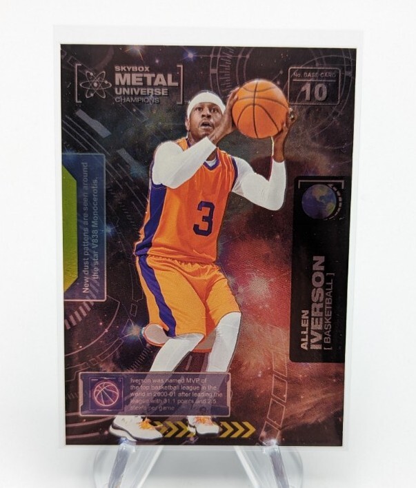 Allen Iverson 2021 Upper Deck SkyBox Metal Universe Base Card #10 76ers