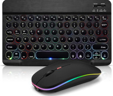 Bluetooth Keyboard and Mouse Combo for iPad - Rechargeable Wireless Keyboard.