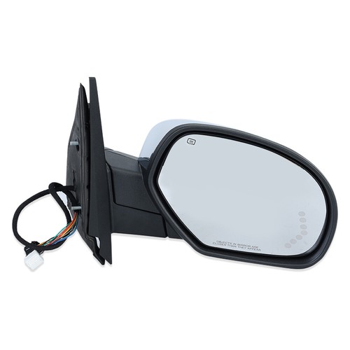 RH Chrome Mirror Assembly For GMC 2007-14 Tahoe Suburban Yukon Silverado Sierra - Picture 2 of 17