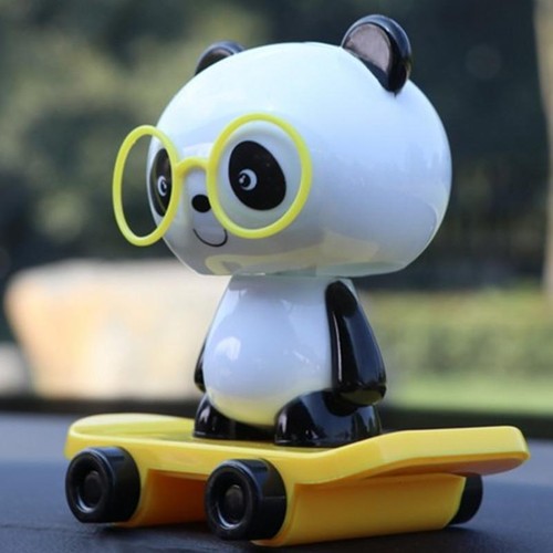 Novelty shaking Head Skateboard Panda Dolls Child kid Toys car home Ornaments - Picture 2 of 7