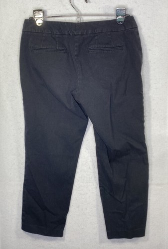 Ann Taylor Factory Petite Women's Black Cotton Blend Curvy Dress Pants Size 4P - Picture 6 of 10