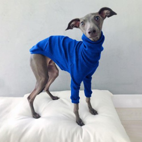 Abrigo Chaqueta Cálida Invierno Cuello Alto Mascota Perro Ropa Dos Patas Galgo Whippet - Imagen 7 de 24
