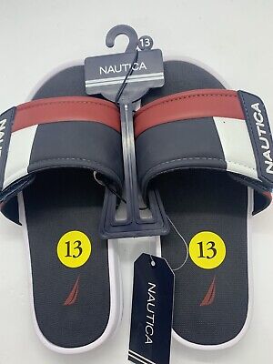 Nautica Mens Athletic Slide Adjustable Straps Comfort Sandal-Bower
