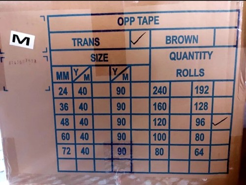OPP Transparent Tape ( 48mm X 90M X 1 Carton = 96 pcs ) - Picture 5 of 10