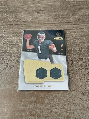 2008 SP Rookie Threads Flashback Fabrics Hexagon Pattern /30 Kevin Kolb #KK