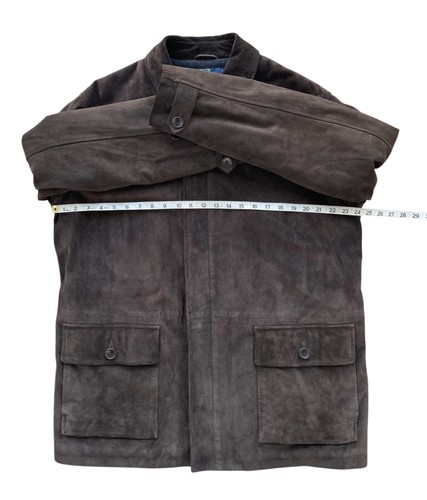 VTG Polo Ralph Lauren Men’s M Suede Chore Blanket Lined Jacket Brown Excellent - Picture 5 of 8