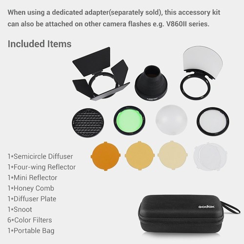 Godox V1F Flash TTL Speedlite Xpro-F Trigger AK-R1 Accessories For Fuji Camera - Picture 3 of 12