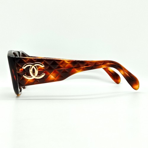 Chanel Sunglasses 01450 91235 Cocomark Matelasse Women's Browns 4501856 - Picture 3 of 11