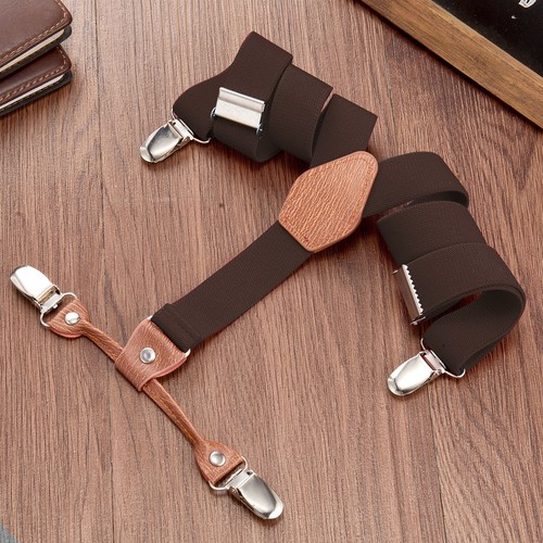Buyless Fashion 2 Pack Adjustable Suspender Kids 26" Strap Leather Y Shape Back - Picture 61 of 91