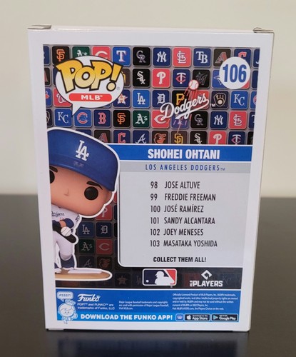 Shohei Ohtani Firmado Autografiado Funko Pop Los Angeles Dodgers MLB Holo con Certificado de Autenticidad - Imagen 4 de 6