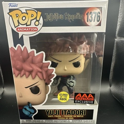 Funko Pop! Vinyl Jujutsu Kaisen Yuji Itadori AAA Anime Exclusive Glow #1376