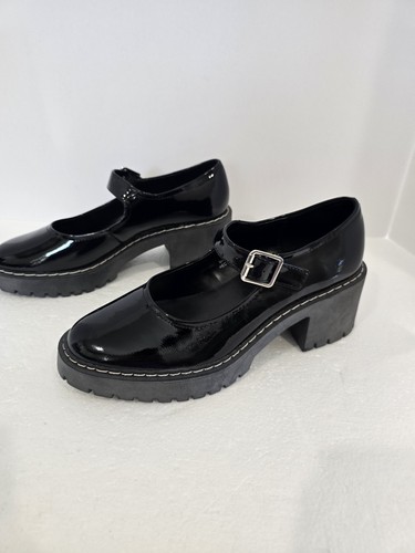 Scarpe Forever 21 Patent Platform Mary Jane’s donna taglia 9 vegan nere grosse - Foto 13 di 17
