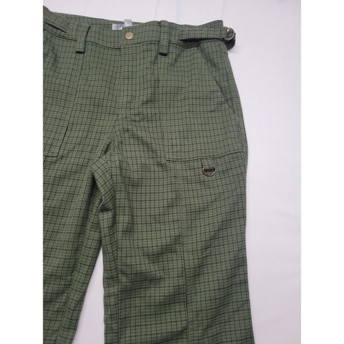 Urban Outfitters Jaelyn Menswear grün karierte Cargohose UO Größe 2 Vintage 70er - Bild 4 von 19