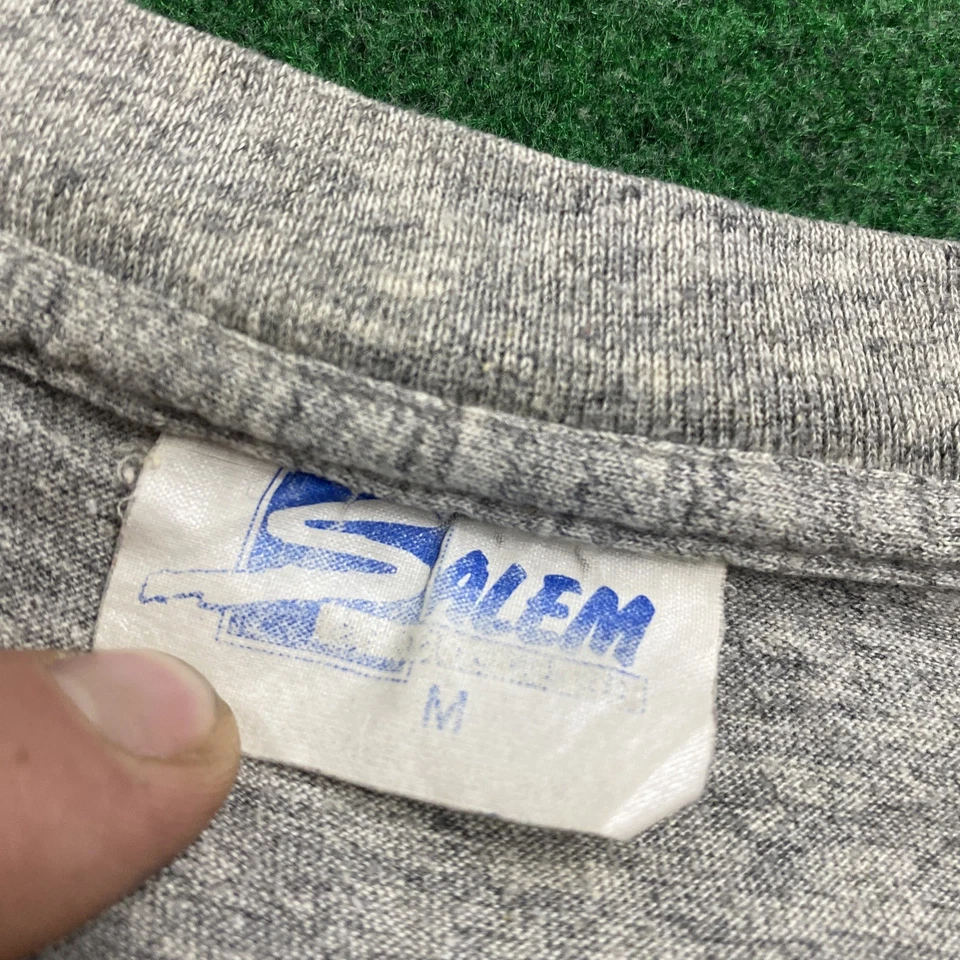 Vintage Portland Trailblazers Shirt Mens M Gray 80S Caricature NBA Basketball - Image 4 of 4