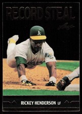 1991 Leaf Rickey Henderson #BC26 BASEBALL CARD Oakland Athletics Gold Rookies
