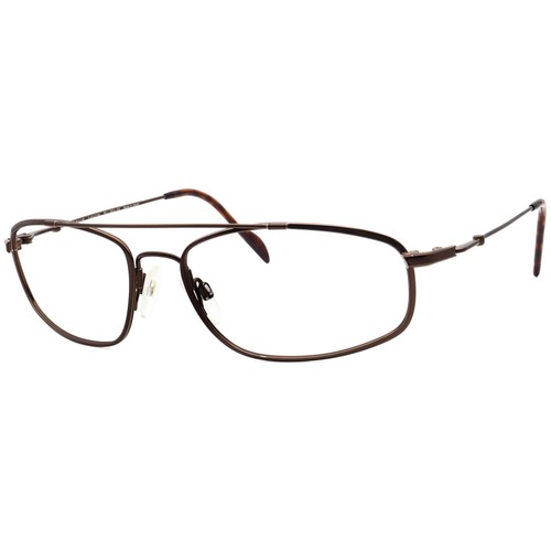 Maui Jim Sunglasses Frame Only MJ-303-23 Flexon Brown Pilot Metal Japan 60 mm - Picture 3 of 6
