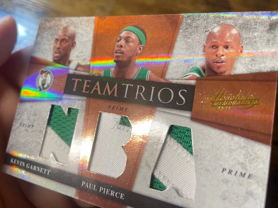 2009 Panini Absolute Memorabilia Team Trios GARNETT PIERCE ALLEN Patch /10 READ - Image 4 of 4