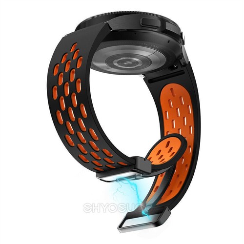 For Samsung Galaxy Watch 4 5 6 7 FE 40/42/44/45/47m Magnetic Silicone Band Strap - Picture 67 of 138
