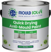 Anti Mould Paint 2.5L Matt White For Bathroom, Kitchen or Ceiling NEW