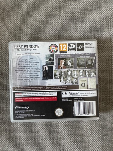 ds LAST WINDOW The Secret Of Cape West REGION FREE (Works On US Consoles) PAL dh - Picture 2 of 3