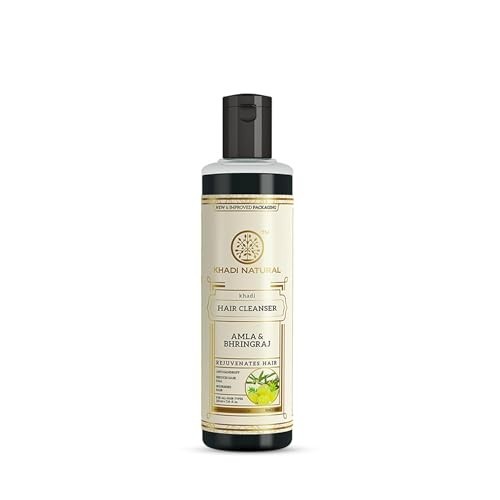 Khadi Natural Amla Bhringraj Hair Cleanser Shampoo Anti Dandruff 210ml Herbal - Picture 2 of 5
