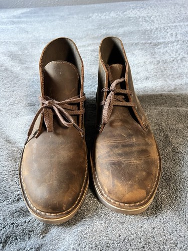 Clarks Original 11625 Bota Desert Cera de Abejas Hombre’s 10.5 Cuero Marrón Chukka Tobillo - Imagen 5 de 8