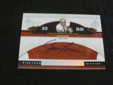 2007 National Treasures All Decade Jim Brown Autograph 99/99 Cleveland Browns