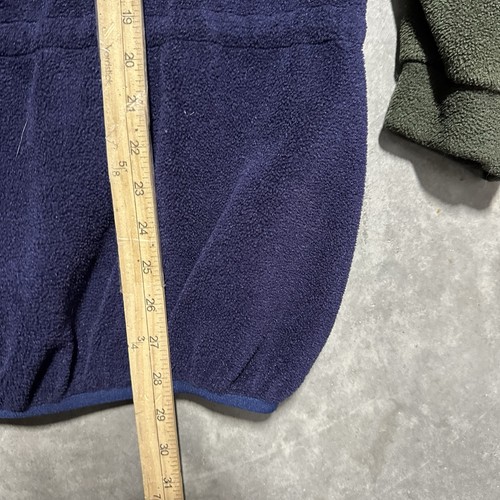 Vintage Montbell Full Zip Fleece Jacke Gr. L Blau Grün Logo USA Made Outdoor - Bild 8 von 8