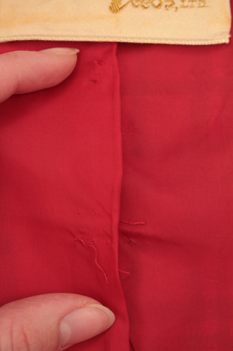 Vintage Damen 60er 2-teiliges rot & blau kariertes Kleid Anzug Set Gr. M 60er Jahre Jacke & Rock - Bild 12 von 21