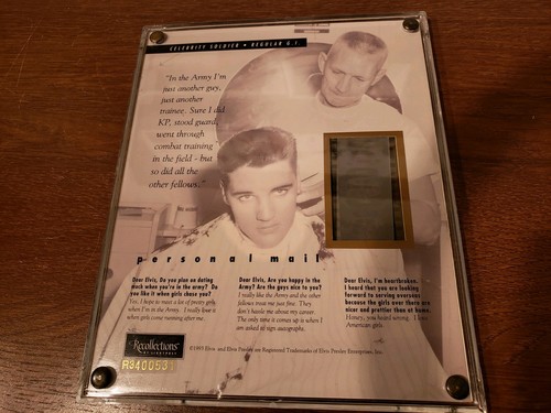 Erinnerungen von Lightpost Elvis Presley Promi Soldat Reg GI 35mm Film Clip - Bild 2 von 2