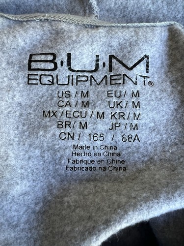 B.U.M. EQUIPMENT Official Women's Retro Crop Top Sweatshirt Hoodie Size Medium - Picture 7 of 7