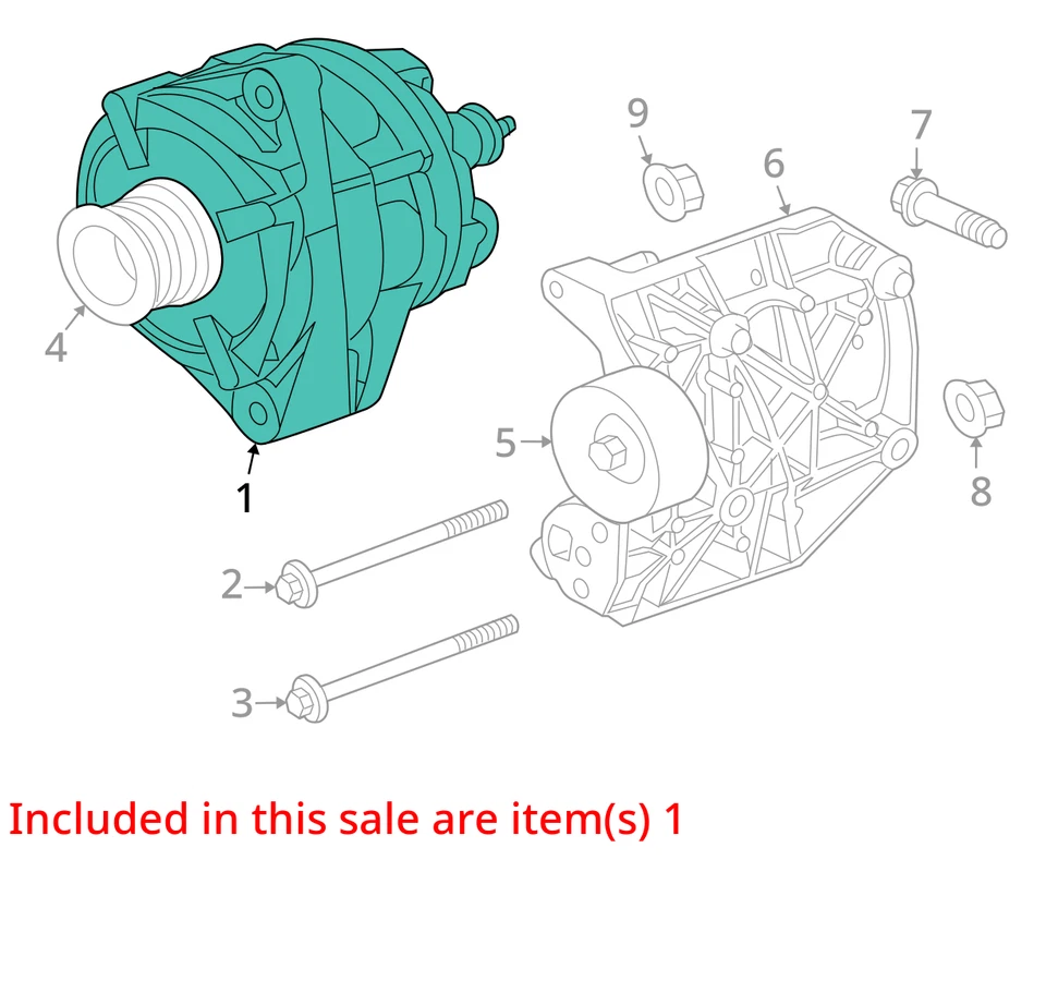 Alternador compatible con 09-10 XF 10285580 Foto 4 de 4