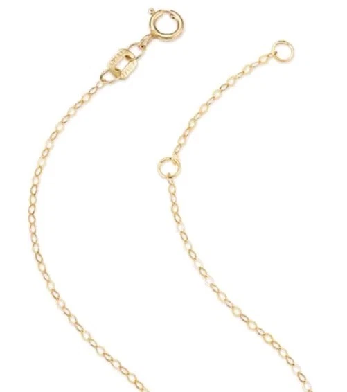 Collar con colgante de corazón de diamantes en oro amarillo de 14 K, 0,06 tcw Foto 4 de 4