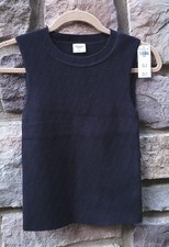 NWT Abercrombie  Fitch Women's Ribbed Knit Sweater Tank Top Black Size Small