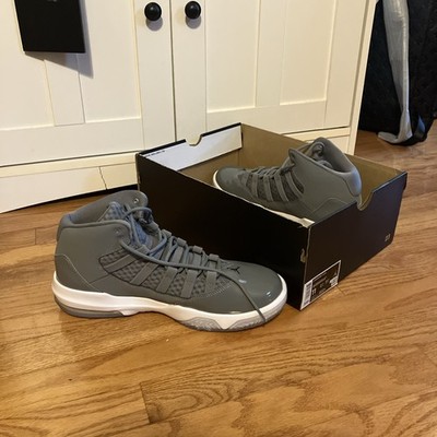Jordan Mens Max Aura AQ9084-010 Gray Lace Up Mid Top Sneaker Shoes Size 11