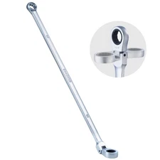 10mm Extra Long Ratcheting Wrench Flex Head & Fixed Offset Head Double Box En...