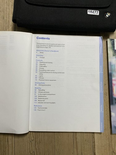 2004-2007 BMW 1 SERIES OWNERS MANUAL HANDBOOK AND WALLET 2005 Ref18477 - Picture 7 of 23