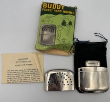 Vintage Buddy Pocket Hand Warmer For Lighting  With Pouch and Box Instructions