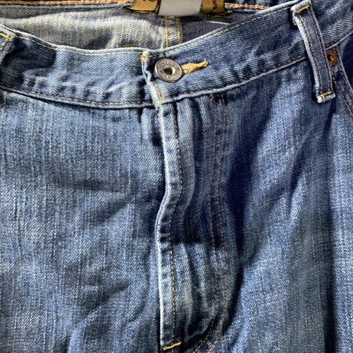 Lucky Brand Jeans Mens 42 Blue Denim Capri Pants Long Inseam Medium Wash - Picture 4 of 14