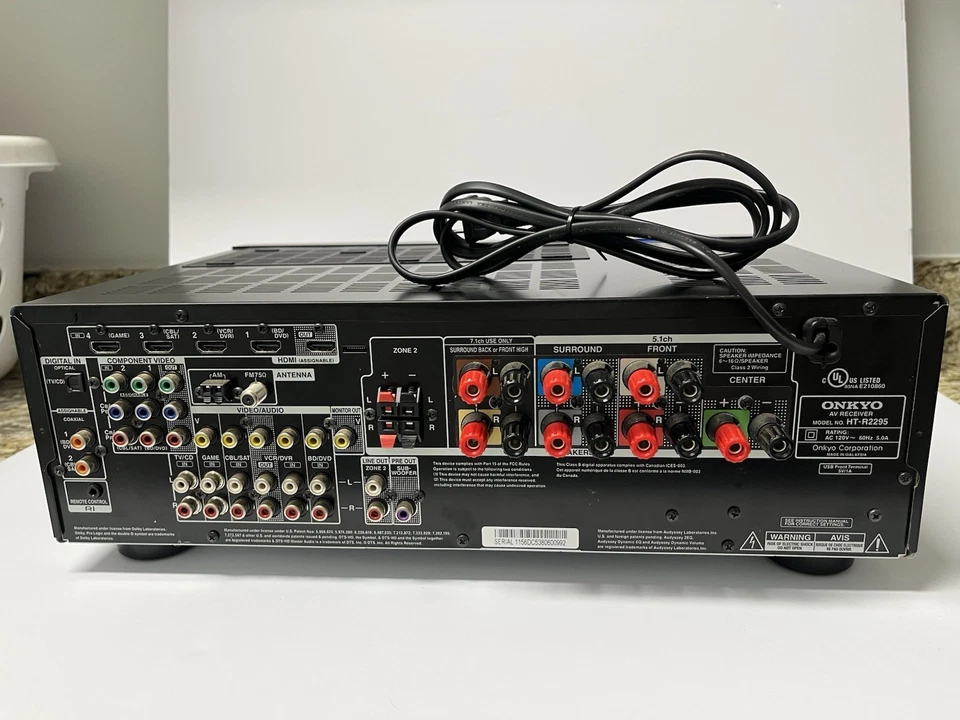 Onkyo Receiver Model HT-R2295 - Image 2 of 3