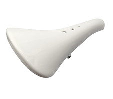Vintage Old School BMX Velo Seat Saddle VL-117 Lightning Bolt White