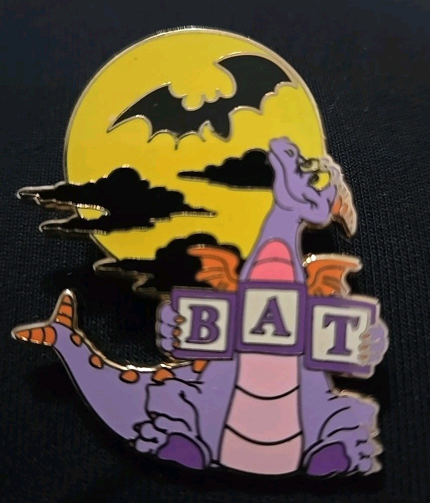 DISNEY WDW JOURNEY INTO IMAGINATION REVEAL CONCEAL MYSTERY FIGMENT BAT PIN LR