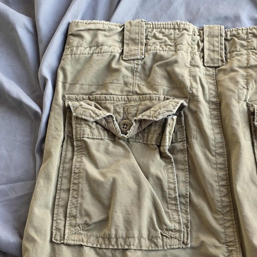 Pantaloni larghi Hollister HOC-22 cargo esercito militare adulto taglia large Y2K - Foto 13 di 20