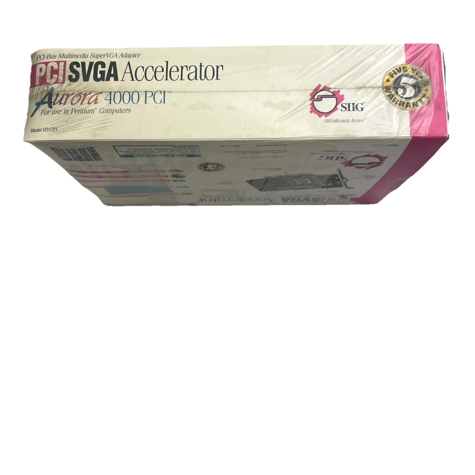 SIIG - PCI SVGA Accelerator Aurora 4000 New Open Box Vintage RARE - Image 4 of 4
