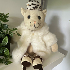 Jellycat beautiful Fur Coat Kitty cat vintage Rare Retired 